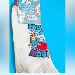 NEW The Smurfs Set of 2 Pair of Ankle Socks Women’s Size 7-12